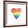 Rainbow Pride II Love-Sarah Adams-Framed Art Print