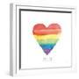 Rainbow Pride II Love-Sarah Adams-Framed Art Print