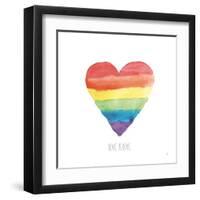 Rainbow Pride II Love-Sarah Adams-Framed Art Print