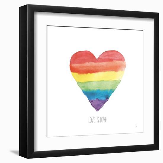 Rainbow Pride II Love-Sarah Adams-Framed Art Print