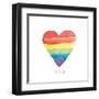 Rainbow Pride II Love-Sarah Adams-Framed Art Print