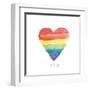 Rainbow Pride II Love-Sarah Adams-Framed Art Print