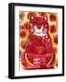 Rainbow Red Cat-Oxana Zaiko-Framed Giclee Print