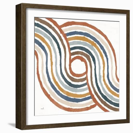 Rainbow Road II Thick Lines-Moira Hershey-Framed Art Print