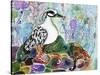 Rainbow Rock Little Heron-Lauren Moss-Stretched Canvas