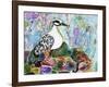 Rainbow Rock Little Heron-Lauren Moss-Framed Giclee Print