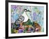 Rainbow Rock Little Heron-Lauren Moss-Framed Giclee Print