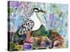 Rainbow Rock Little Heron-Lauren Moss-Stretched Canvas