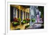 Rainbow Row II, Charleston South Carolina-George Oze-Framed Photographic Print