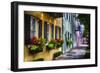 Rainbow Row II, Charleston South Carolina-George Oze-Framed Premium Photographic Print