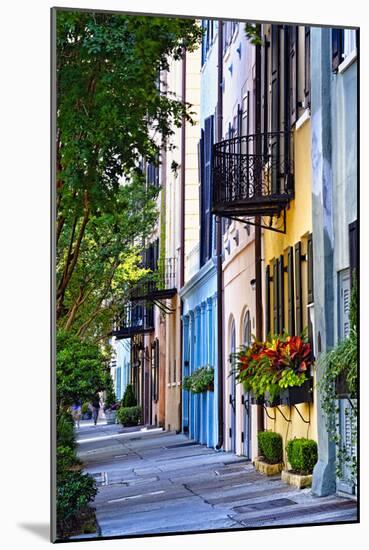 Rainbow Row III Charleston, South Carolina-George Oze-Mounted Photographic Print