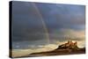 Rainbow's End at Bamburgh Castle, Bamburgh, Northumberland, England, United Kingdom, Europe-Eleanor Scriven-Stretched Canvas