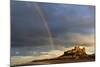 Rainbow's End at Bamburgh Castle, Bamburgh, Northumberland, England, United Kingdom, Europe-Eleanor Scriven-Mounted Photographic Print