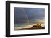 Rainbow's End at Bamburgh Castle, Bamburgh, Northumberland, England, United Kingdom, Europe-Eleanor Scriven-Framed Photographic Print