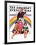 "Rainbow," Saturday Evening Post Cover, March 28, 1936-Ellen Pyle-Framed Giclee Print