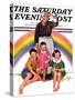 "Rainbow," Saturday Evening Post Cover, March 28, 1936-Ellen Pyle-Stretched Canvas