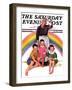 "Rainbow," Saturday Evening Post Cover, March 28, 1936-Ellen Pyle-Framed Giclee Print