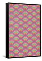Rainbow Scales Pattern-null-Framed Stretched Canvas