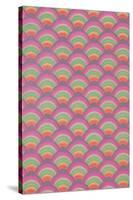 Rainbow Scales Pattern-null-Stretched Canvas