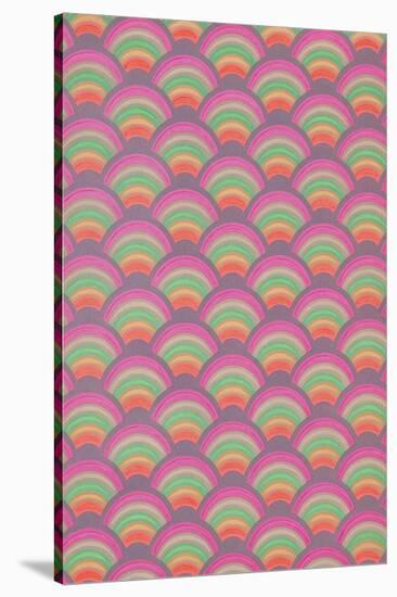 Rainbow Scales Pattern-null-Stretched Canvas