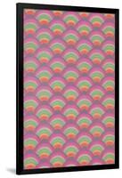 Rainbow Scales Pattern-null-Framed Art Print