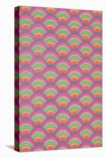 Rainbow Scales Pattern-null-Stretched Canvas