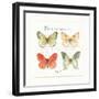 Rainbow Seeds Butterflies III-Lisa Audit-Framed Art Print