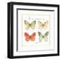 Rainbow Seeds Butterflies III-Lisa Audit-Framed Art Print