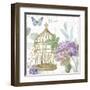 Rainbow Seeds Floral Birdcage II v2-Lisa Audit-Framed Art Print