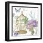 Rainbow Seeds Floral Birdcage II v2-Lisa Audit-Framed Art Print