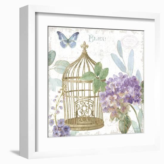 Rainbow Seeds Floral Birdcage II v2-Lisa Audit-Framed Art Print