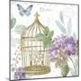 Rainbow Seeds Floral Birdcage II v2-Lisa Audit-Mounted Art Print