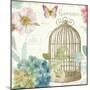 Rainbow Seeds Floral Birdcage III v2-Lisa Audit-Mounted Art Print