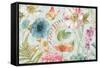 Rainbow Seeds Flowers I Gray-Lisa Audit-Framed Stretched Canvas