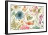 Rainbow Seeds Flowers I on Wood Cream-Lisa Audit-Framed Art Print