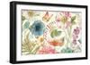 Rainbow Seeds Flowers I on Wood Cream-Lisa Audit-Framed Art Print