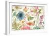 Rainbow Seeds Flowers I on Wood Cream-Lisa Audit-Framed Art Print