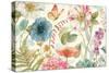 Rainbow Seeds Flowers I on Wood Cream-Lisa Audit-Stretched Canvas