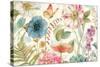 Rainbow Seeds Flowers I on Wood Cream-Lisa Audit-Stretched Canvas