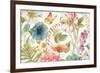 Rainbow Seeds Flowers I on Wood Cream-Lisa Audit-Framed Premium Giclee Print