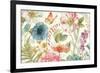 Rainbow Seeds Flowers I on Wood Cream-Lisa Audit-Framed Premium Giclee Print