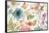 Rainbow Seeds Flowers I on Wood-Lisa Audit-Framed Stretched Canvas