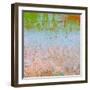 Rainbow Sherbet Abstract-Ricki Mountain-Framed Art Print