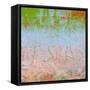 Rainbow Sherbet Abstract-Ricki Mountain-Framed Stretched Canvas
