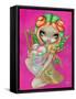 Rainbow Sherbet Fairy-Jasmine Becket-Griffith-Framed Stretched Canvas