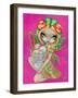 Rainbow Sherbet Fairy-Jasmine Becket-Griffith-Framed Art Print