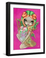 Rainbow Sherbet Fairy-Jasmine Becket-Griffith-Framed Art Print