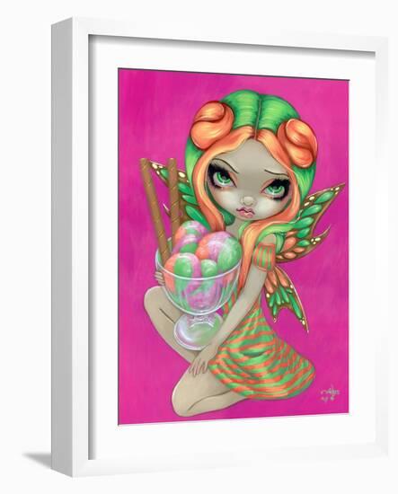 Rainbow Sherbet Fairy-Jasmine Becket-Griffith-Framed Art Print