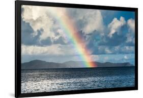 Rainbow Shining over the British Virgin Islands-James White-Framed Photographic Print