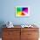 Rainbow Spectrum-14ktgold-Framed Art Print displayed on a wall